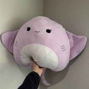 Large squishmallow Cute Purple‎ Stingray Plush Pillow